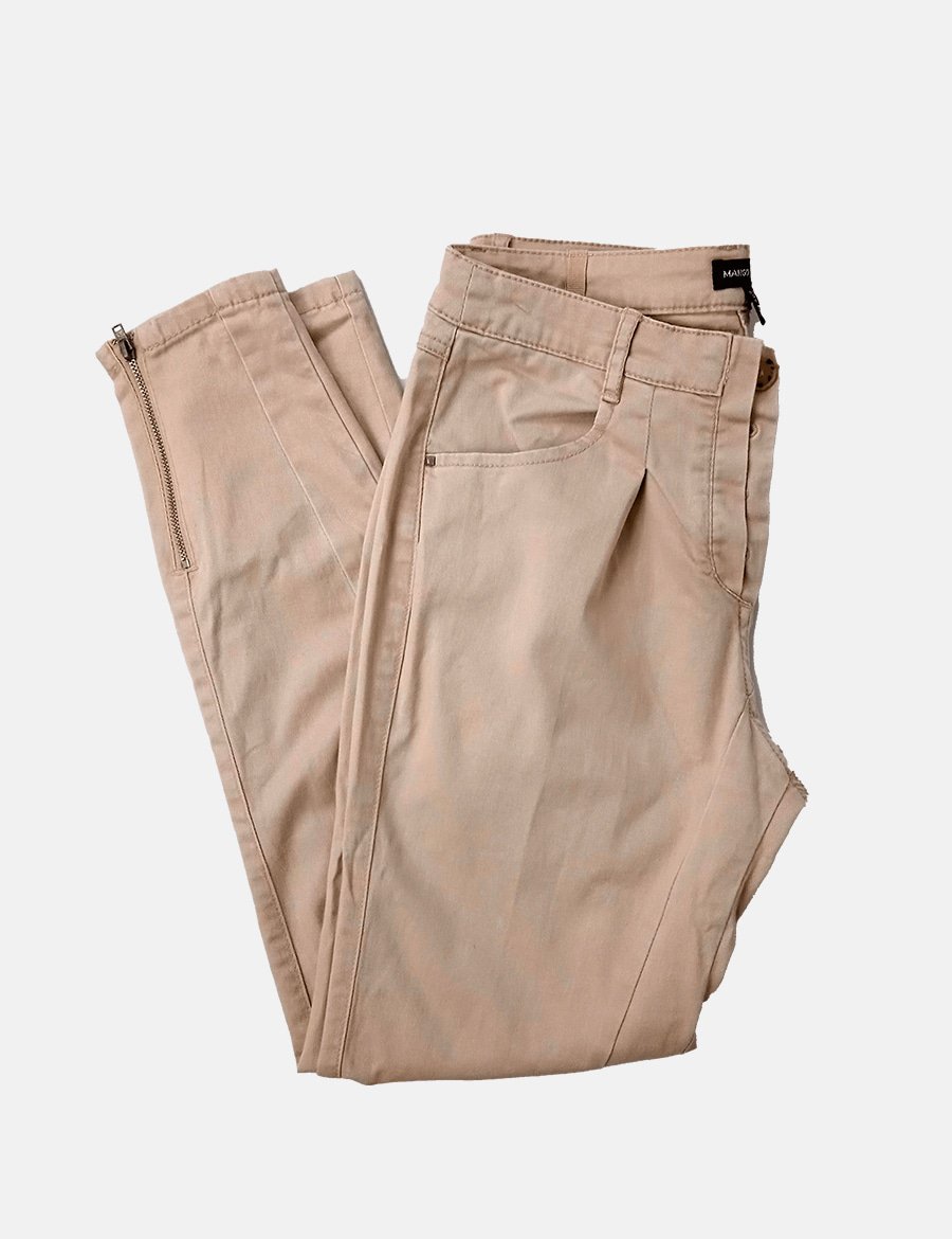 Mango Pantalón pinzas gris