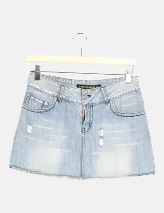 Jupe Kerson en jeans bleu : Jupe Femme : Le Temps des Cerises