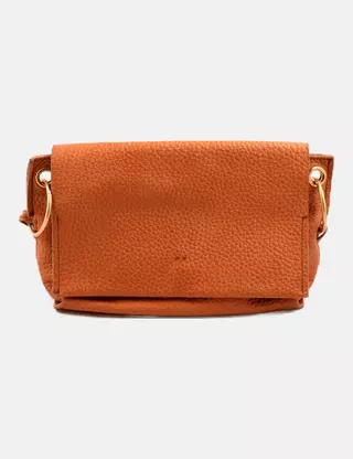 Bimba&Lola Bandolera de piel camel