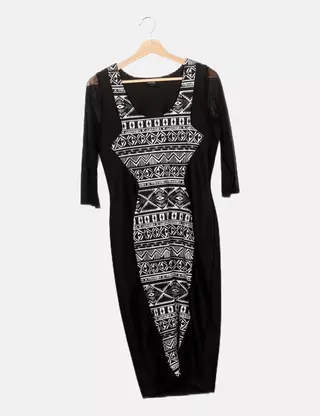 all black dress long sleeve Rue Maxi Dress