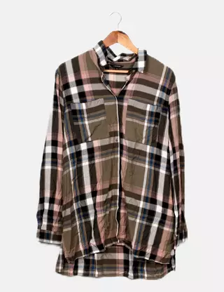 Camicia Donna Ex River Island &ndash; Cotone 100% Con Dettagli Occhielli E Bottoni Perla &ndash; Taglie 6-18