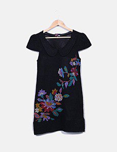 Robe Yumi Violette Multicolore Taille 10 - Style Bodycon Courte - Portée Une Fois Occasion
