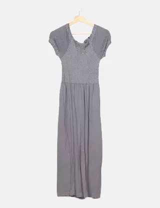rhinestone halter dress Rhinestone Halter Neck Cutout Slit Midi Dress