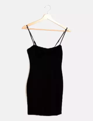 Robe Noire à Fleurs Forever 21 – Femme Taille M, Coupe A-line, Texturée, Très Bon état