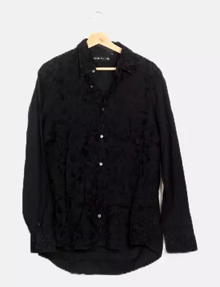 Pull Unisex Fuzzi Nanibon Taille M - Laine Vierge, Manches Longues, Noir - Occasion Très Bon état