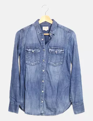 Chemise Femme J.Crew 100% Coton - Taille M - Manches Longues Multicolore - Occasion Très Bon état