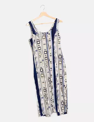 Robe My Michelle Noir Et Blanc Motif été - Taille M, En Stretch, Occasion En Très Bon état, Style Décontracté