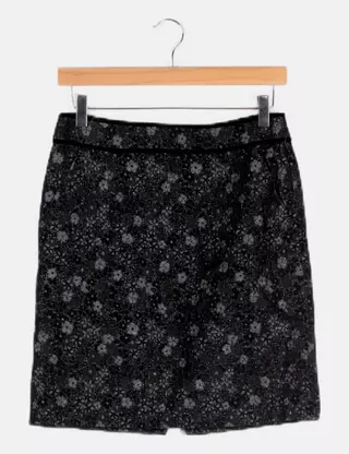 Mujer Falda Flores Bordadas Faldas De Mujer Pedro Del Hierro