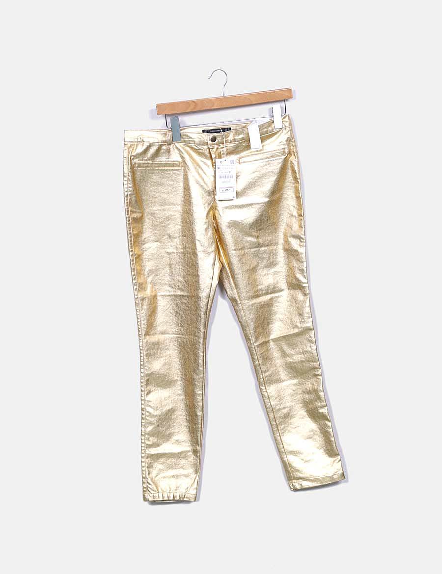 Zara Jeans gold glitter (descuento 67 ) Micolet