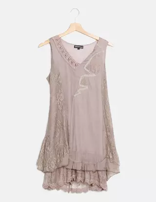 Robe-tunique Christelle Pour Femme - Taille S, Couleur Blanc, Doublée, Occasion Excellent état