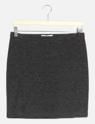 Jupe fille à motif feuillage et taille élastique bleu