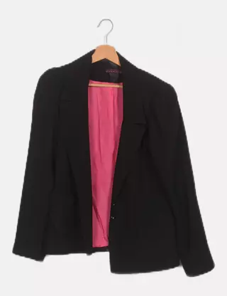 Veste Femme Nathalie Chaize - Taille 38, Couleur Noire, Verte Et Dorée - Occasion Très Bon état