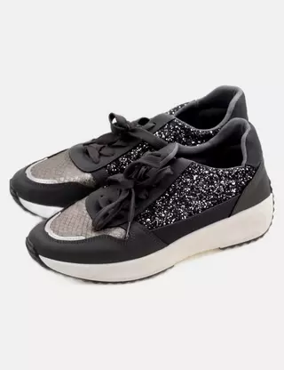 Chaussures New York Transit Noires Talon Compensé 2,5" - Taille US 9 - Style Rétro, Neuves