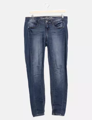 Jean Vanilla Star Taille 18 Occasion Très Bon état - Coupe Boot Cut, Couleur Ivoire, Motif étoiles