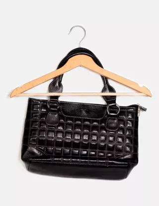 Sac à Main Laura Valle En Cuir Noir - Petit Modèle - Porté épaule Ou Bandoulière - Occasion