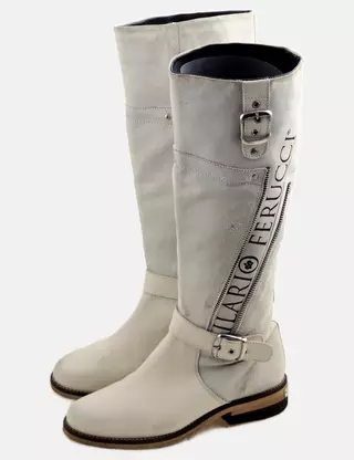 Bottines En Cuir Mario Ferucci - Pointure 37 - Marron - Occasion Très Bon état
