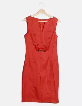 strapless open back dress Khaite spring '19 'mariella' shirred midi dress, red, 6 – RELIK editions main image 1