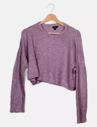 PULL ROSE & LILAS MAUVE JENNYFER Taille 36 - Vêtements