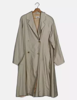 Manteau Trench Coat Oasis Femme - Taille 10 (UK 8-10) - Beige Avec Ceinture - Occasion Très Bon état