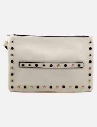 Sac à Bandoulière Miss Selfridge Beige En Cuir - Petit Modèle Soirée/journée