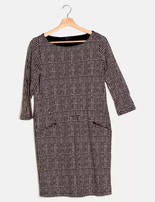 Robe COMMA Taille 36 – Mini Robe Viscose Imprimé Géométrique – Occasion Très Bon état