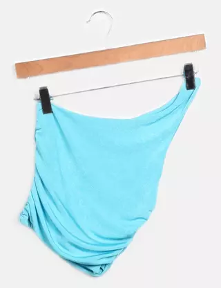 Crop Top Marinère Blanc Et Noir PRIMARK - Taille 34 Femme - Occasion Très Bon état