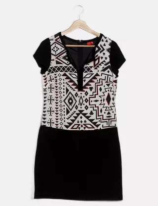 Robe Miss Captain Taille 1 - Noir Coton - Comme Neuve