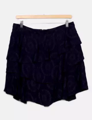 Mini Jupe Ted Baker En Denim Noir Délavé - Taille 29, Longueur 12 Pouces, Occasion En Très Bon état
