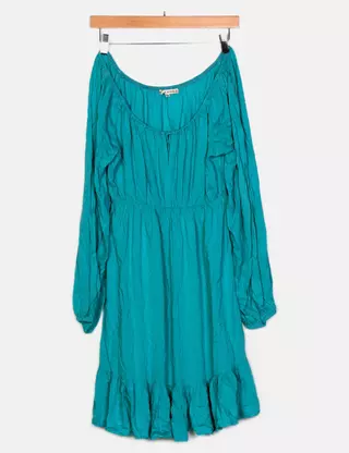 princess polly baby blue dress The dress ' Cold Shoulder Alberta Ferretti of Rihanna in the clip Wild  Thoughts DJ Khaled main image 1