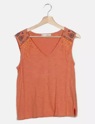 Lot De 2 Tops H&M Et Peace N'Love Taille L - Couleur Blanc/noir, Occasion Très Bon état