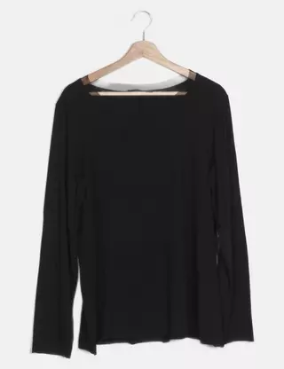 Chemise Luukaa Lin Blanc/Brun Taille 46 - Manches 3/4 - Occasion Très Bon État (Portée 1 Fois)