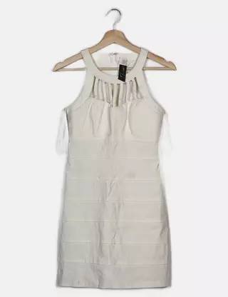 Robe D'été Blanche Trixxi Avec Ceinture, Taille L - Nouveauté