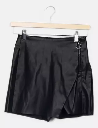 Jupe Crayon F&F Femme Taille 6 – Noire, Polyamide, Taille élastique, Longueur Genou