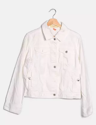 Veste Jean Femme Liz Claiborne - Taille L, 100% Coton - Occasion Très Bon État