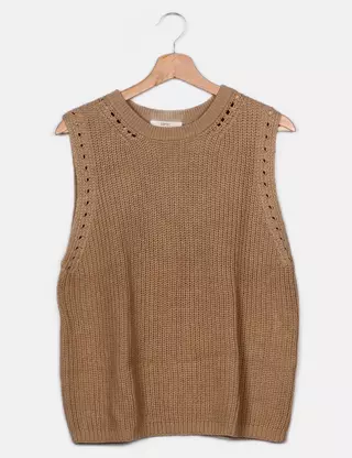 edc by Esprit Gilet - light khaki/vert clair chiné