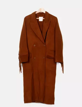 Parka D'Hiver Sandro Femme - Taille 40 (M) - Couleur Kaki - État Parfait Occasion - Coton Et Polyester