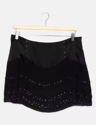 Jupe Noire En Dentelle Karen Millen - Taille 12 - Longueur Genou - Neuf Avec étiquettes
