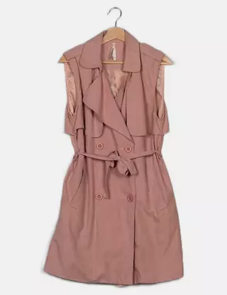 Blouson Femme Lily White En Simili Cuir Rose - Taille L, Neuf Avec étiquettes