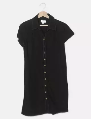 Robe Ann Taylor Marine Taille S - Manches Courtes, Style Fit & Flare, Mi-longue, Neuf Avec étiquettes
