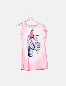 T-shirt Pailleté Rose Fun&fun Taille S Pour Femme - Occasion Très Bon état - Manches Courtes