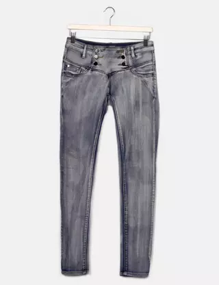 Jean Femme Lucky Brand Sasha Super Skinny Blanc - Taille 32 (14) - Neuf Avec étiquettes - Stretch
