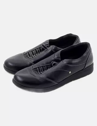 Mocasin Negros Mujer Mocasines Negros Con Suela Gruesa Y