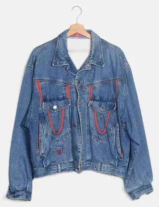 Oversize Donna Giacca Jeans Donna Oversize Strappata, Boyfriend