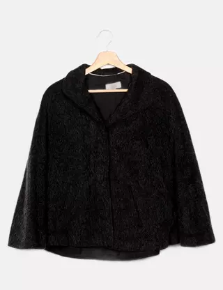 Manteau Femme Marks & Spencer Laine Noir Taille 16 – Élégant Et Chaud