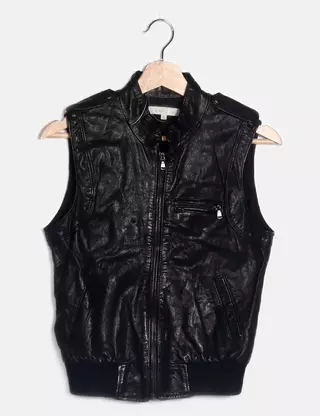 Gilet Sandro - Taille S - Noir - Occasion En Parfait état - Pour Femme - Synthétique