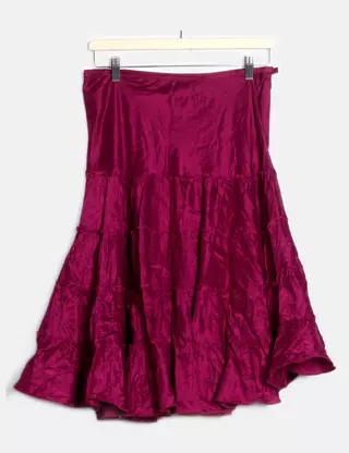 Jupe Javier Simorra Taille 44 FR / 46 ESP - Très Bon état, Couleur Rose Dominante