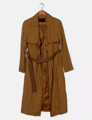 Manteau Femme Banana Republic - Fausse Peau De Mouton Bronze - Taille XS Fabriqué Italie