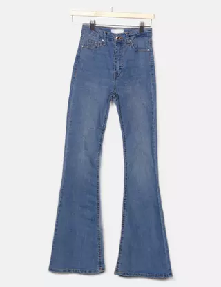 │Odd Studio│ Slit bootcut denim pants BLUE OO3FFDP101BL Zendaya Slit Jeans – Village Shoe Inn