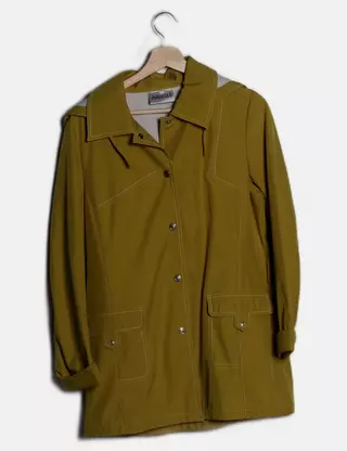 Manteau Femme Arielle Taille 50 Couleur Kaki - Pardessus En Polyester, Très Bon état