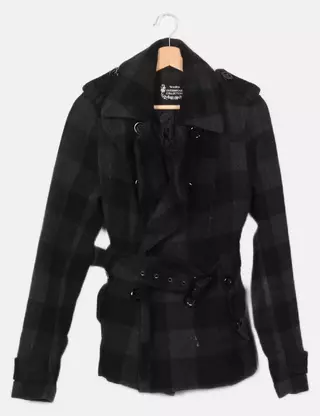 Veste Mi-saison Yessica - Taille 36, Couleur Prune - Très Bon état Occasion